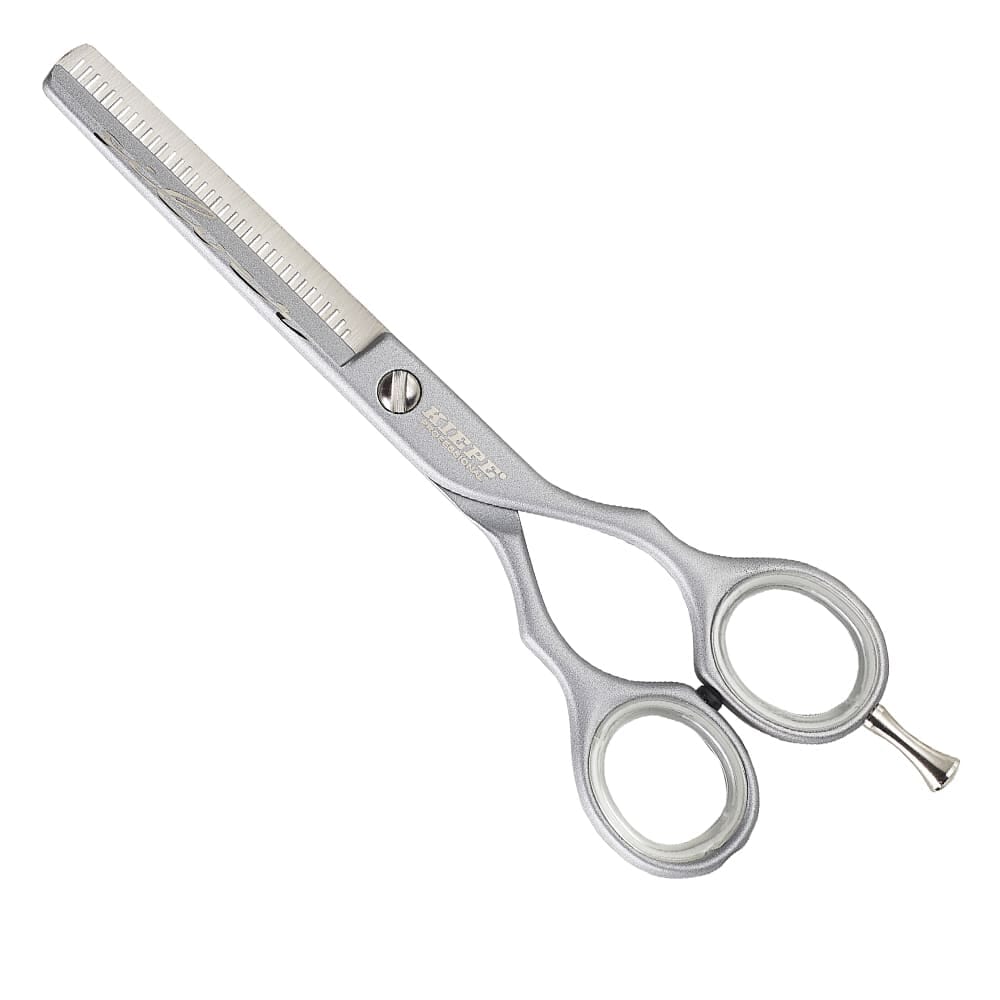 Kiepe professional thinning scissors luxury silver half blade 5.5