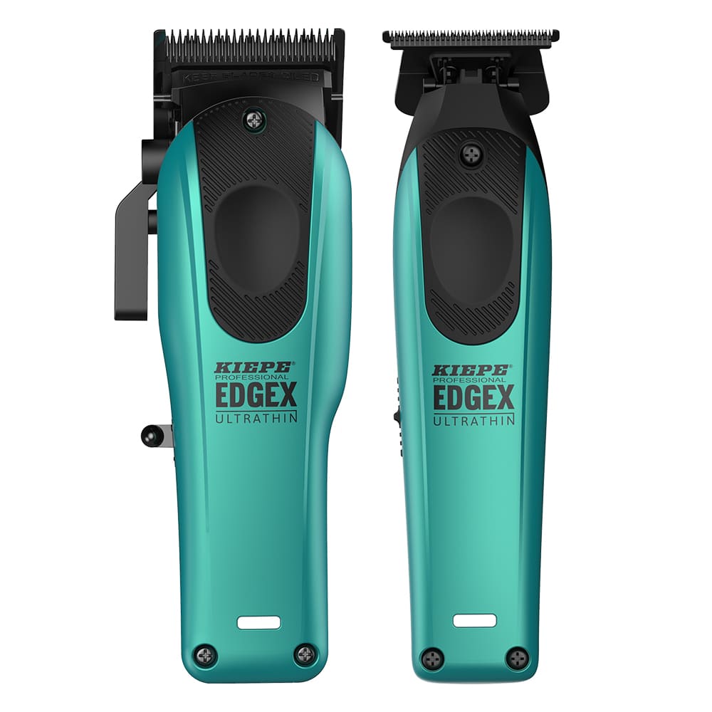 Kiepe set taglicapelli e trimmer Edgex Ultrathin azzurro