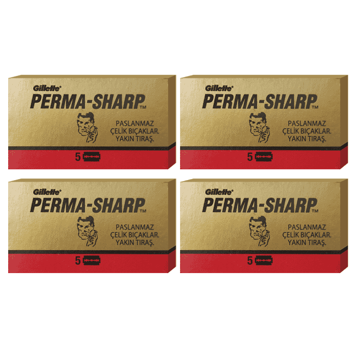 20 double edge razor blades Perma-Sharp