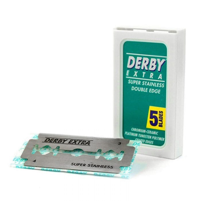 5 double edge razor blades Derby Extra