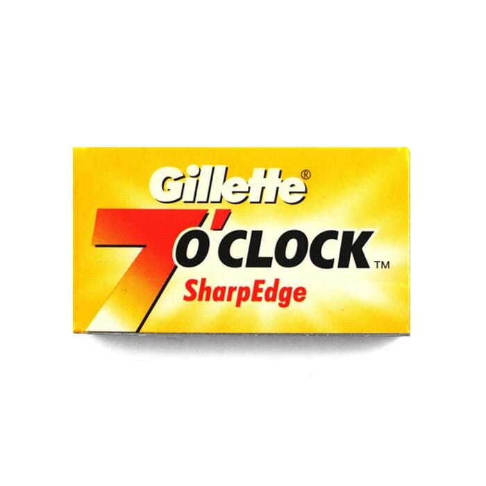 5 double edge razor blades Gillette 7' Oclock SharpEdge