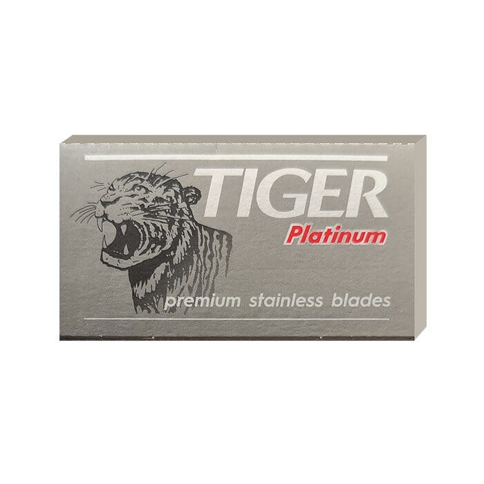 5 double edge razor blades Tiger Platinum