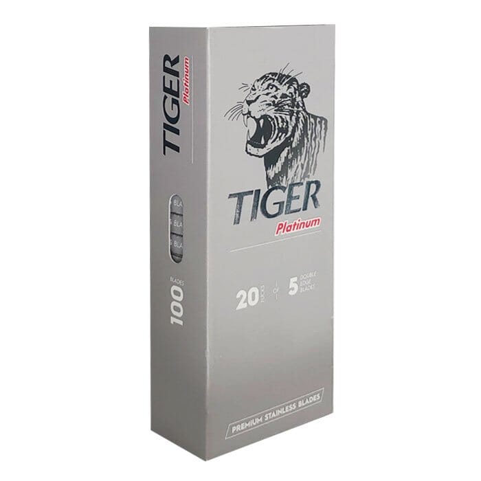 100 lamette da barba Tiger Platinum