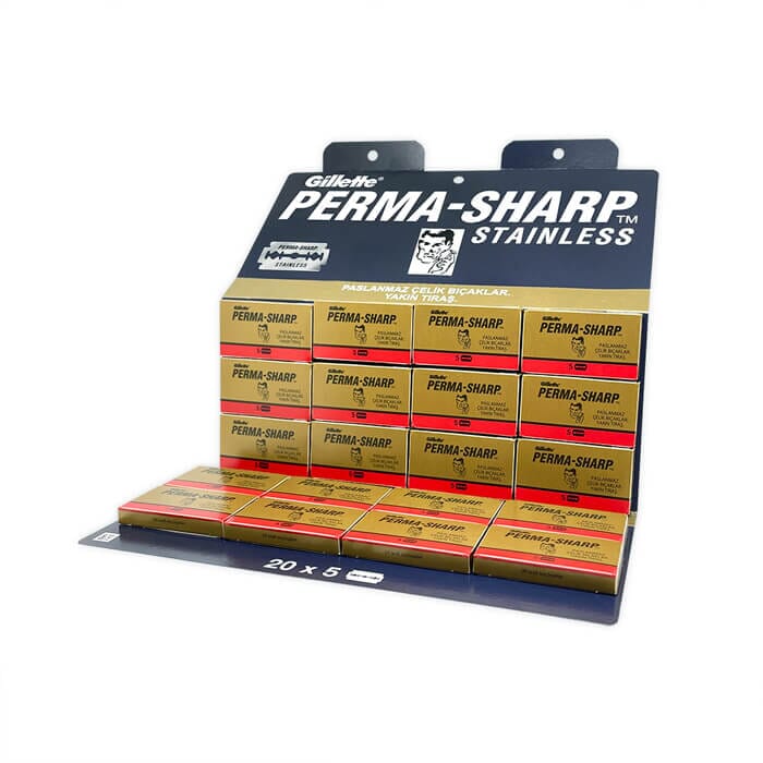 100 double edge razor blades Perma-Sharp