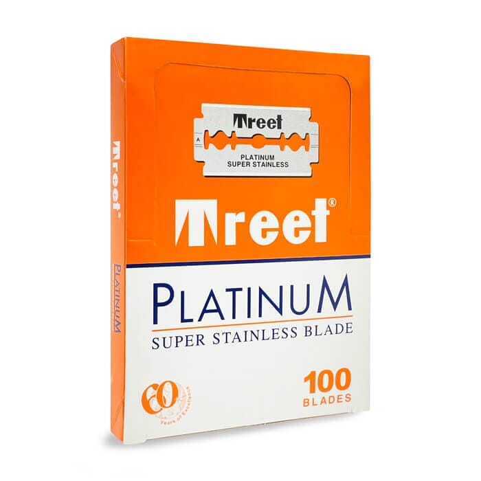 100 lamette da barba Treet Platinum