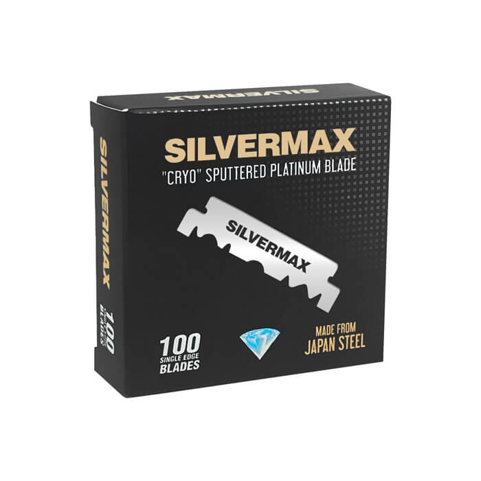 100 half razor blades Silvermax Cryo Sputtered