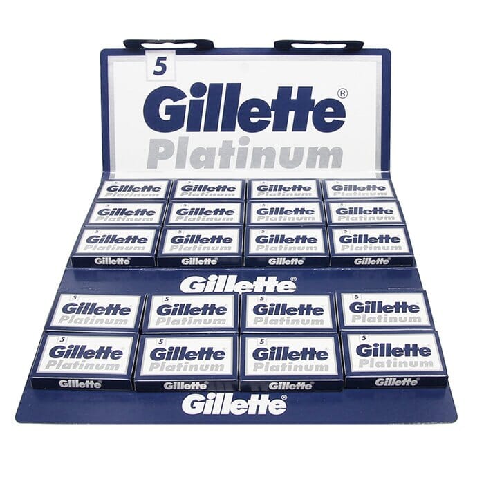 100 lamette da barba Gillette Platinum