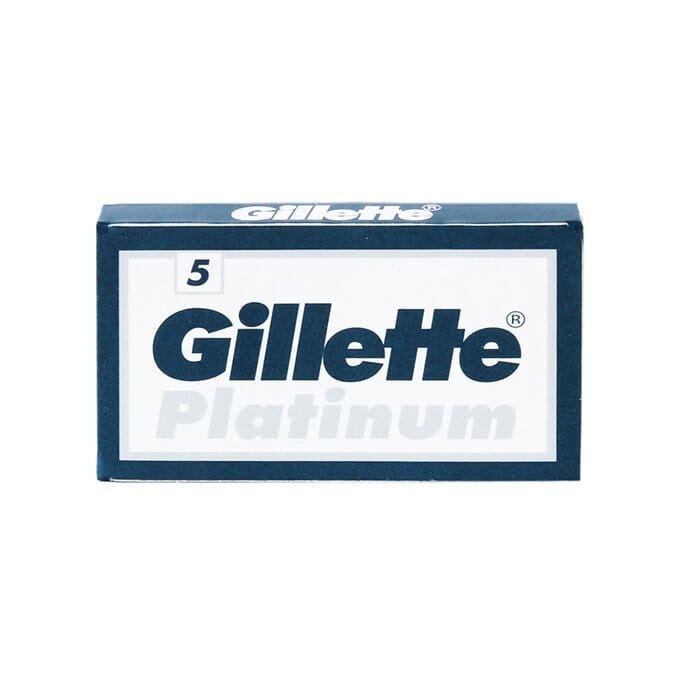 5 double edge razor blades Gillette Platinum