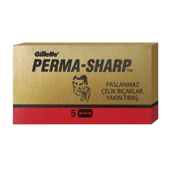 5 double edge razor blades Perma-Sharp