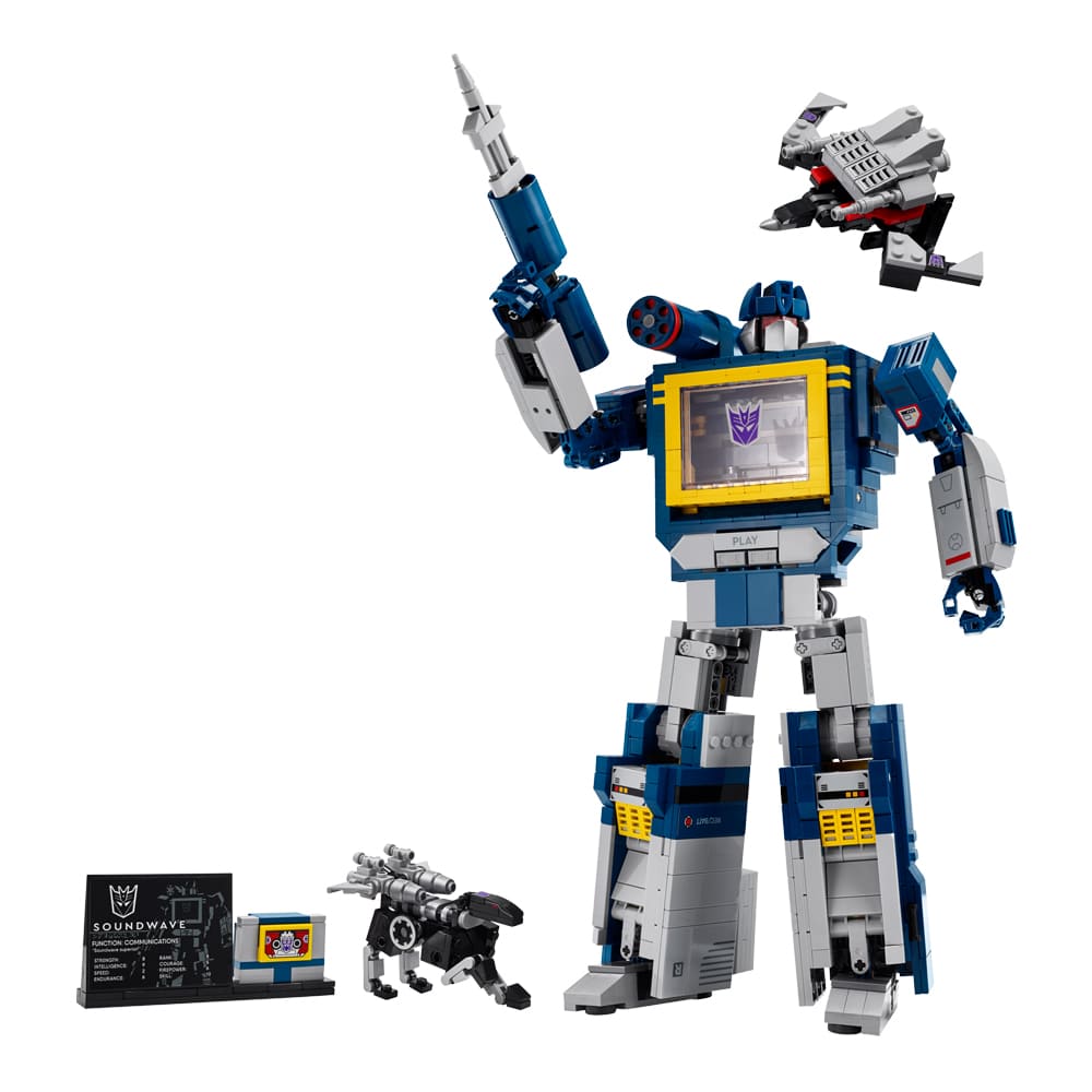 Lego Icons Transformers Soundwave Decepticon 10358