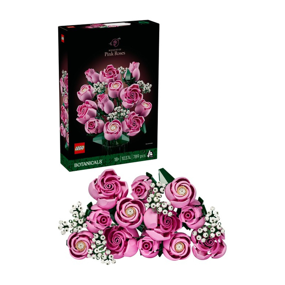 LEGO Botanicals Bouquet di rose rosa - 10374