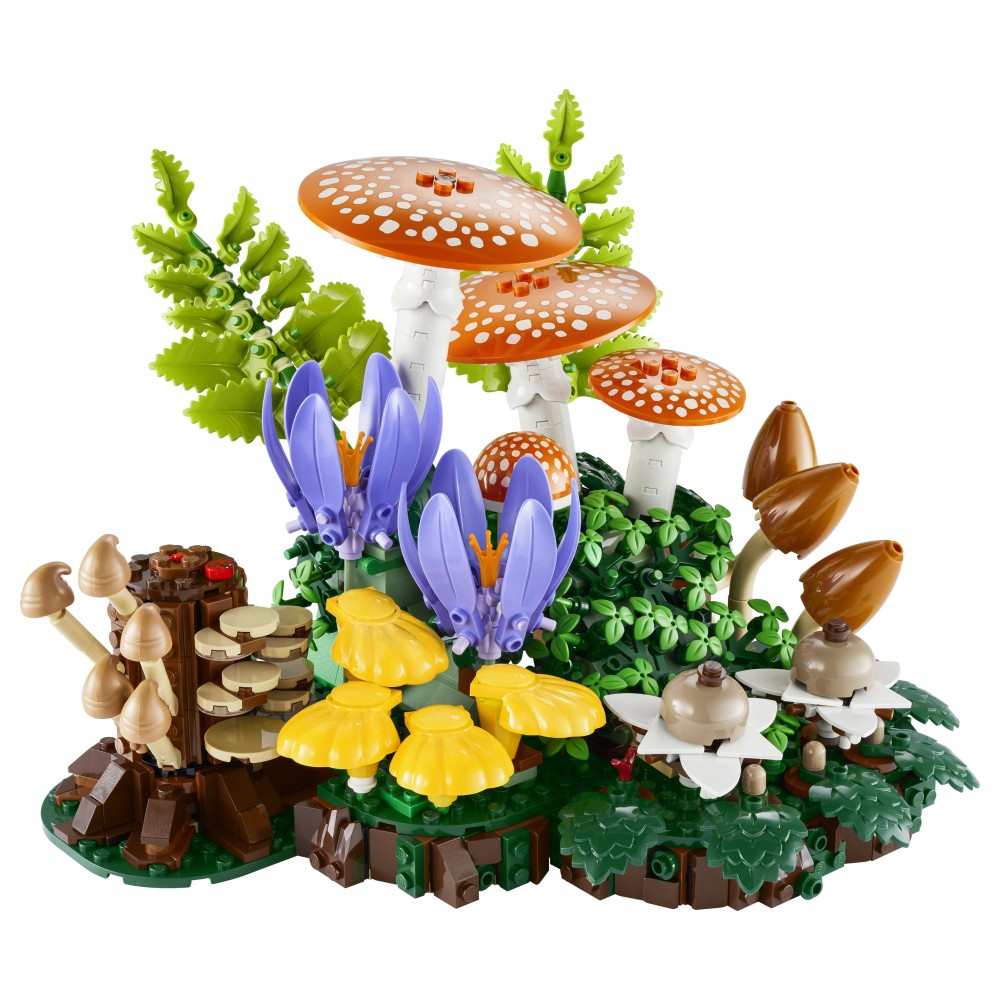 LEGO Botanicals 11505 Funghi del Bosco, Set di Piante Artificiali per Adulti, Decorazione per Casa, Idea Regalo Fai da Te - 11505