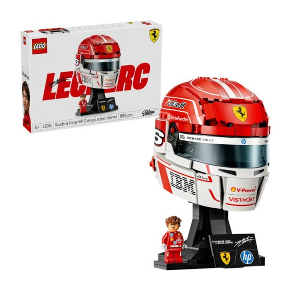 LEGO Editions Casco Charles Leclerc Ferrari F1 – 43014