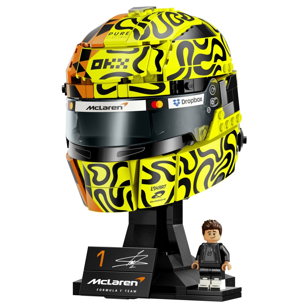 LEGO Editions 43023 Casco di Lando Norris McLaren Mastercard F1 Team, Gadget F1 con Minifigure da Collezione, Regalo da 14+ - 43023