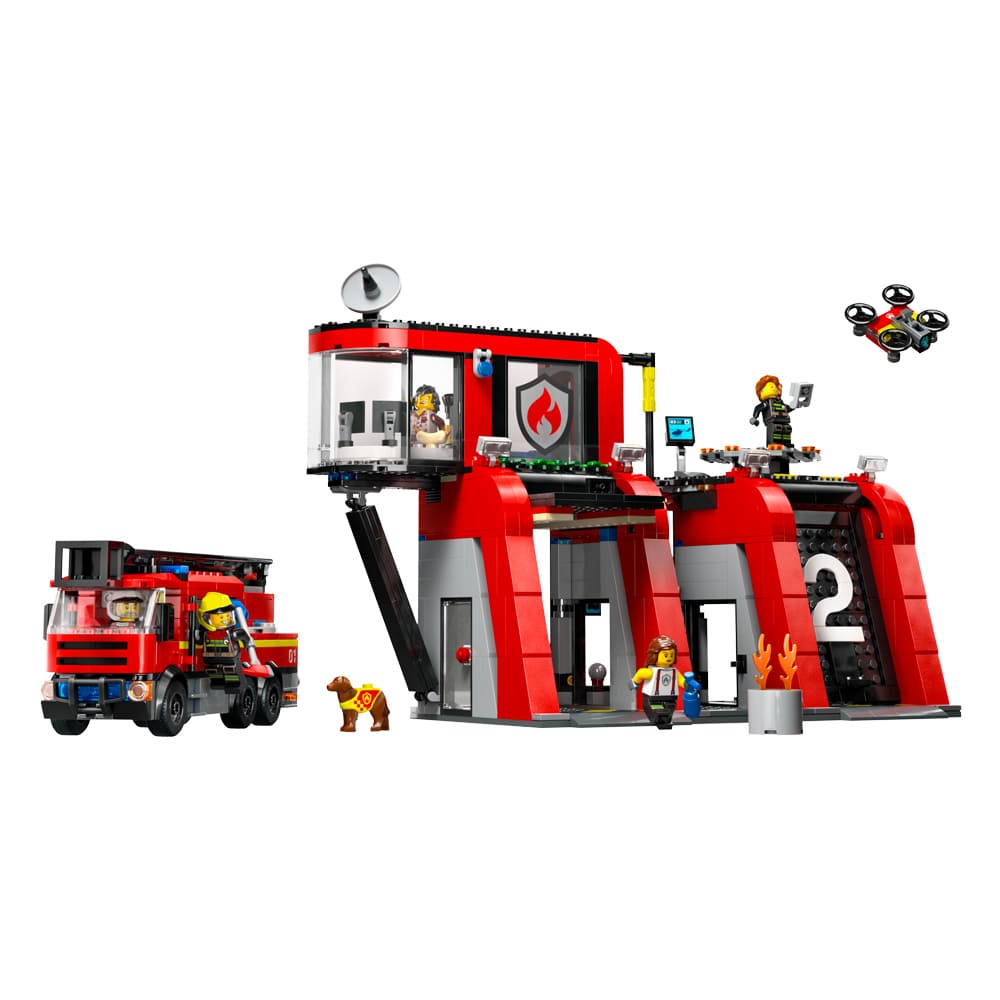 Lego City Caserma dei pompieri e autopompa 60414