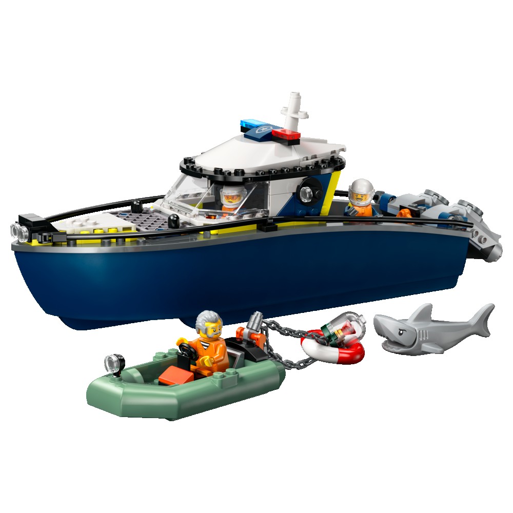 Lego City Inseguimento del motoscafo della Polizia 60456