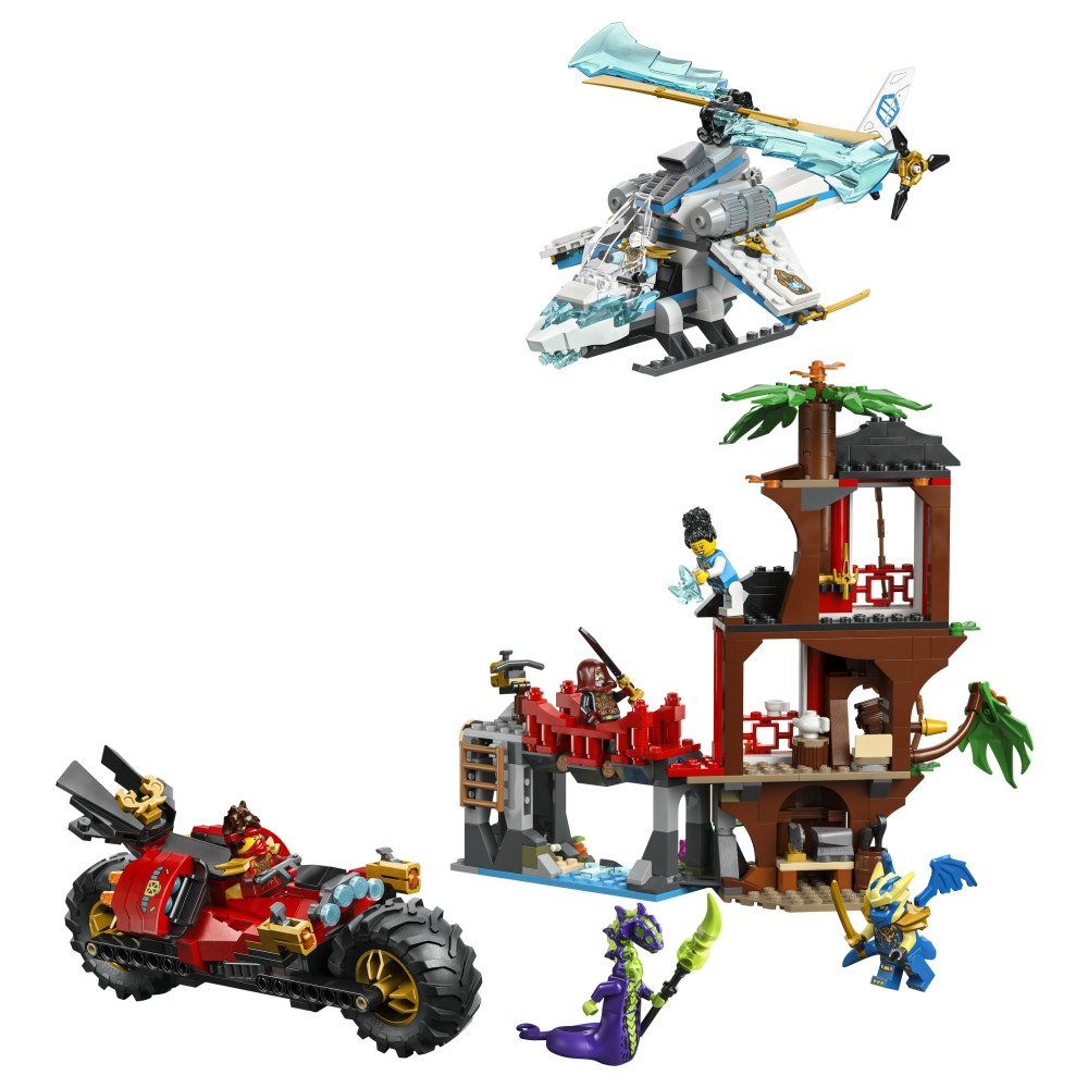 LEGO NINJAGO Battaglia alla casa sull’albero con veicolo Ninja - 71857
