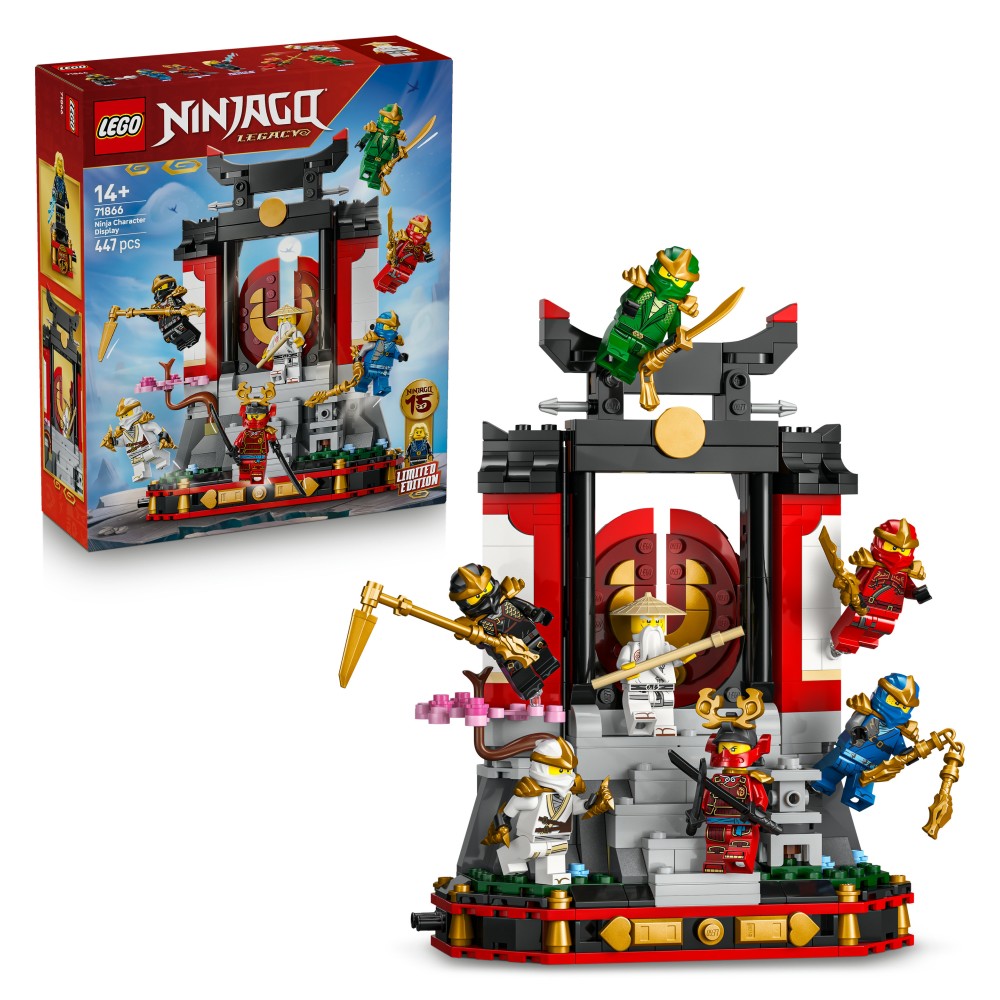 LEGO NINJAGO Display personaggi Ninja – 15° anniversario - 71866