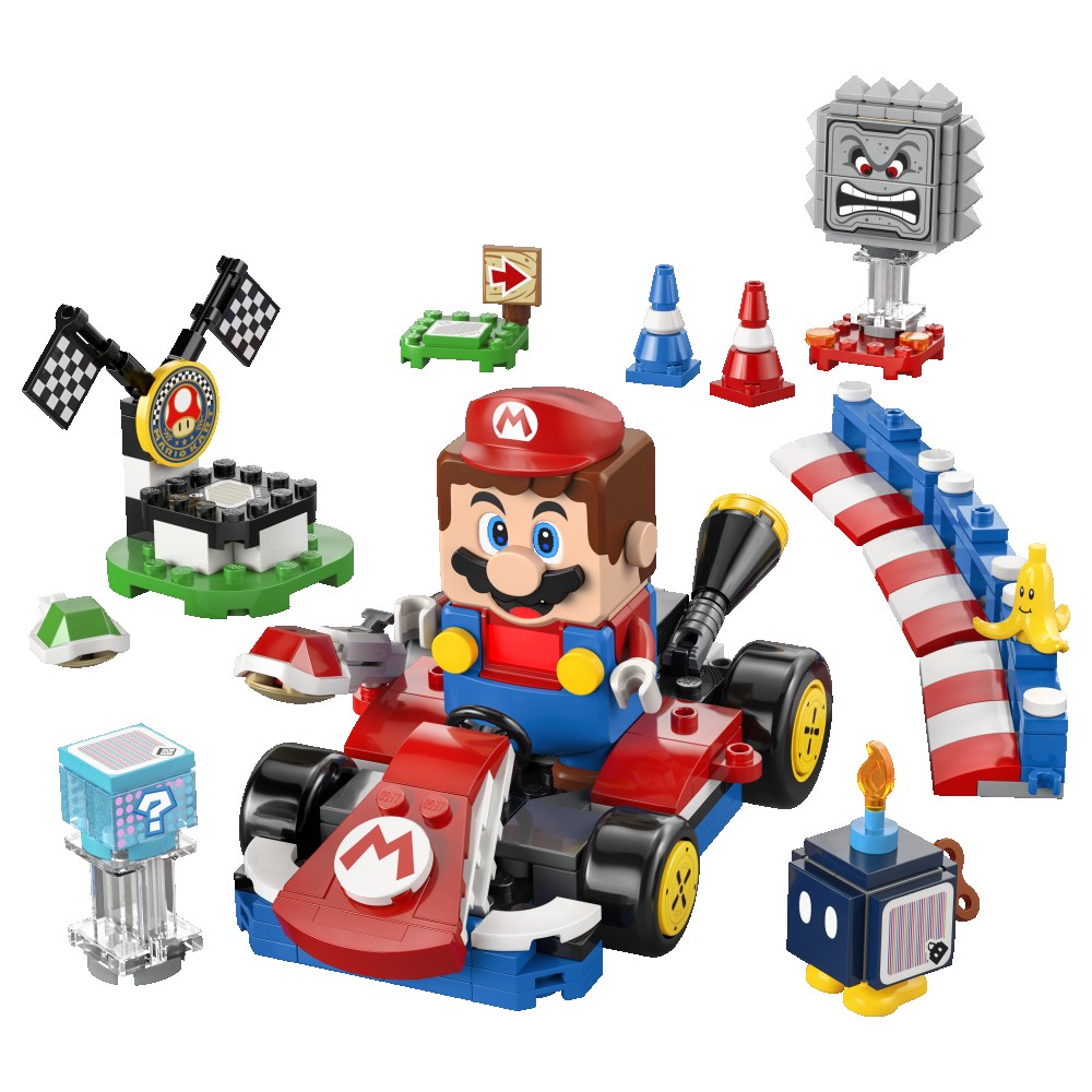 Lego Super Mario Mario Kart Mario interattivo e Kart standard 72043