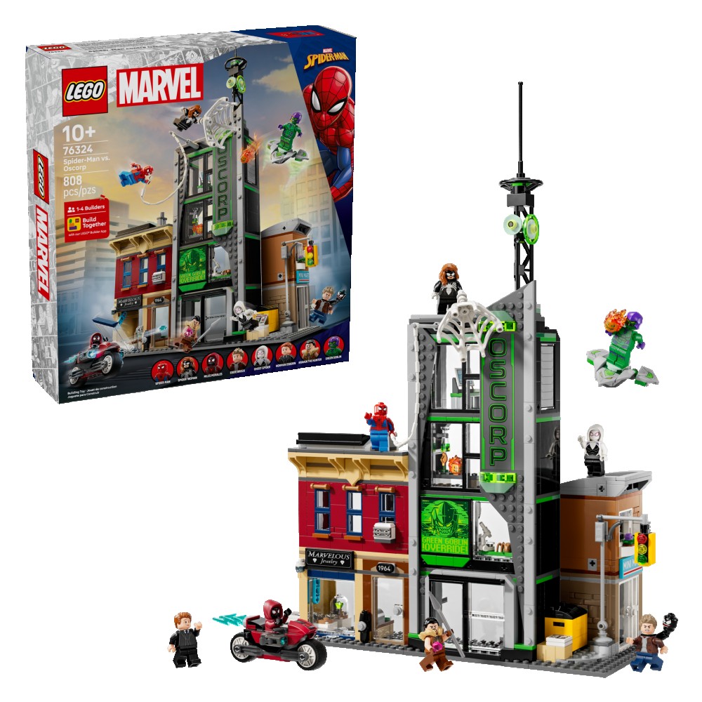 Lego Marvel Spider Man contro Oscorp 76324