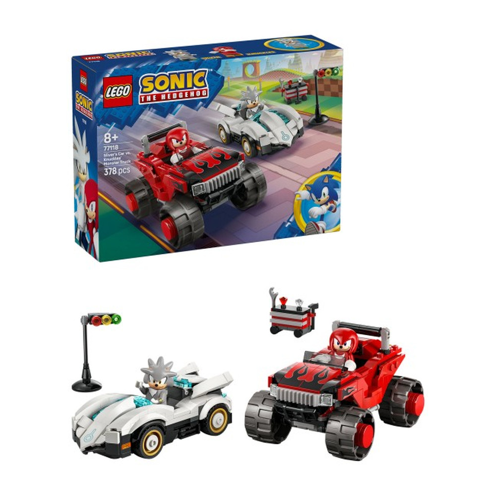 LEGO Sonic the Hedgehog Auto di Silver vs. Monster Truck di Knuckles - 77118