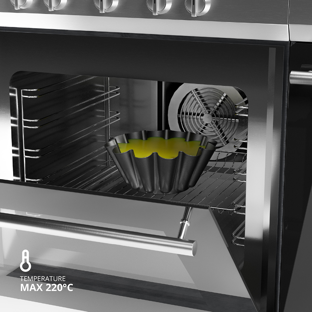 Stampo budino antiaderente 23x8cm acciaio verniciato - immagine 3