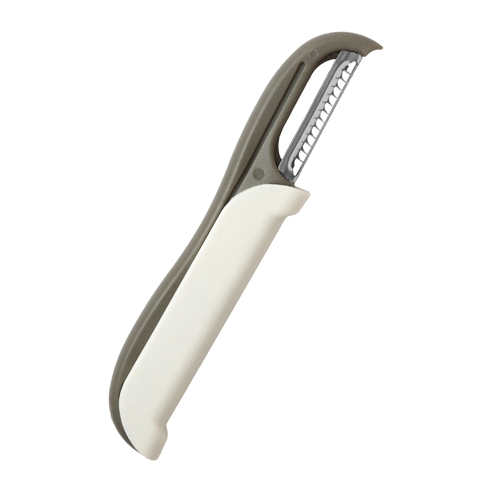 Pelatutto doppia lama liscia e seghettata in acciaio inox 16,5x2,6 cm