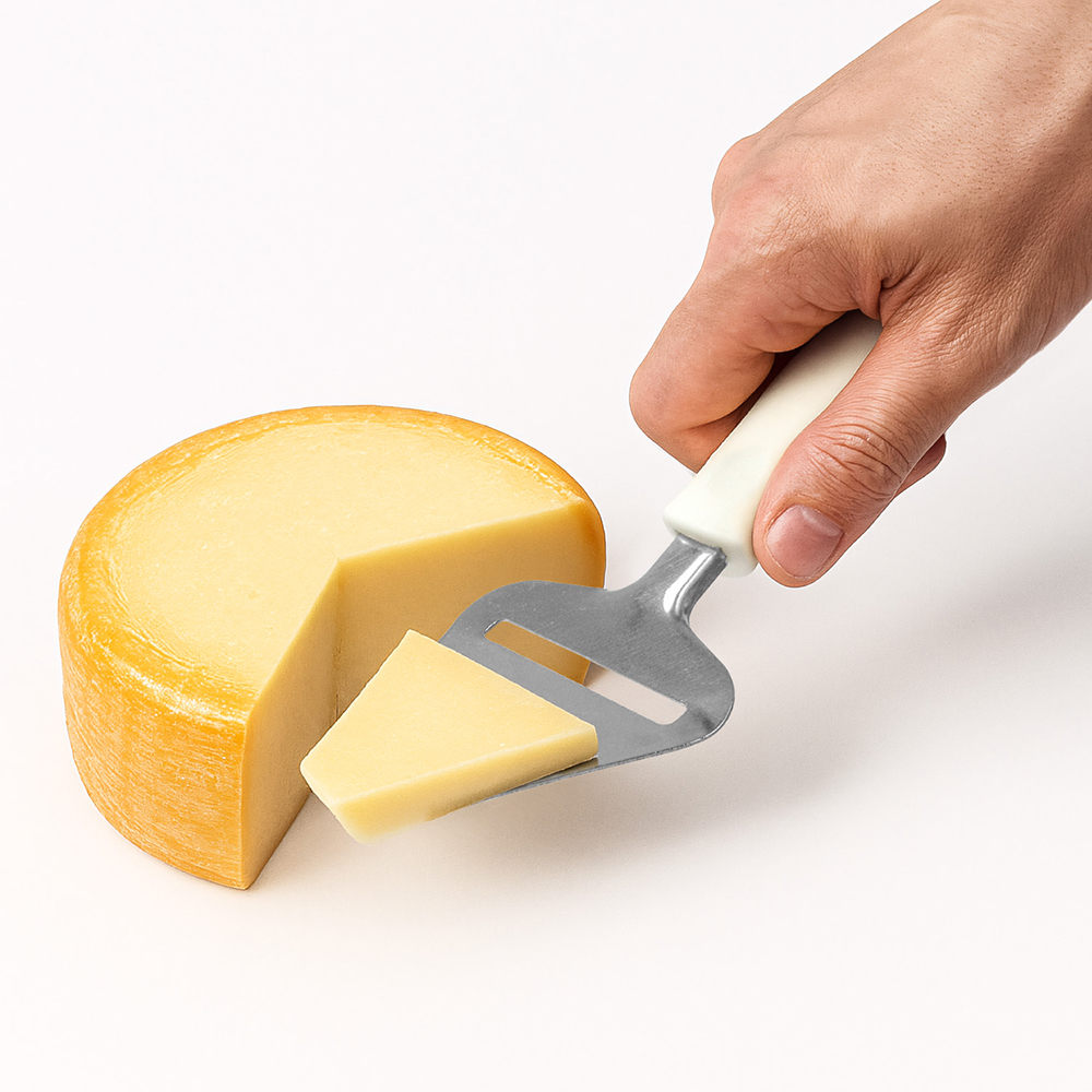 Affetta formaggio in acciaio inox con manico PP Avorio 21x7,3cm - immagine 2