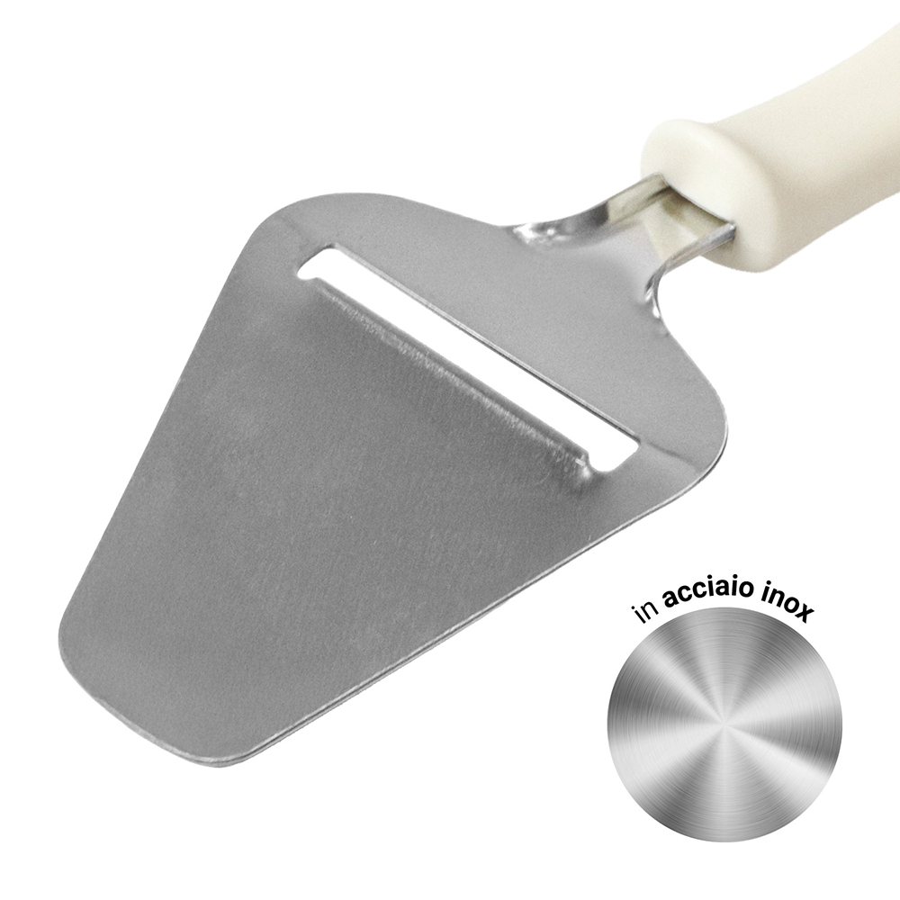 Affetta formaggio in acciaio inox con manico PP Avorio 21x7,3cm - immagine 5