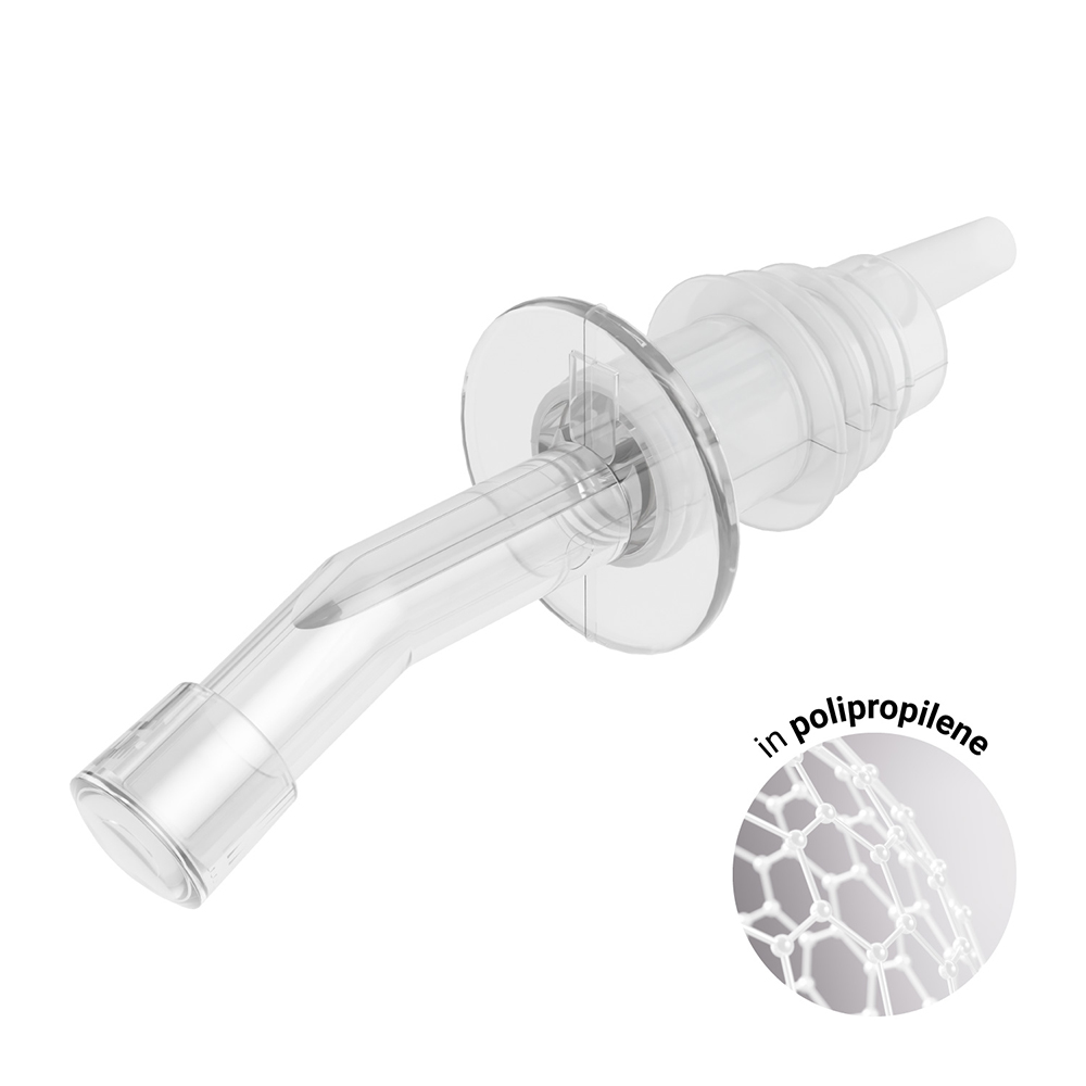 Tappo versatore 2,5x10cm PP beccuccio salvagoccia 2 pezzi - immagine 4