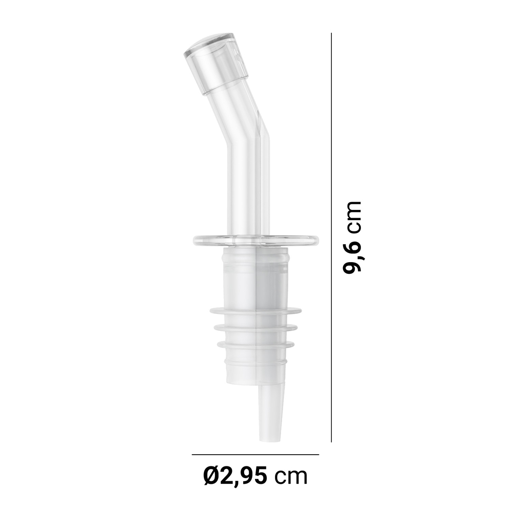 Tappo versatore 2,5x10cm PP beccuccio salvagoccia 2 pezzi - immagine 7