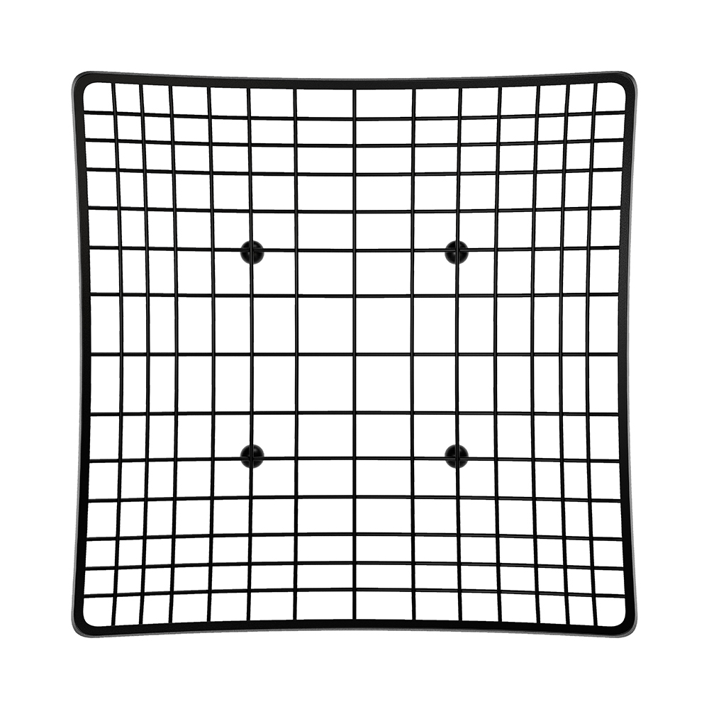 Porta frutta moderno in acciaio verniciato nero 28,5x28,5cm - immagine 5