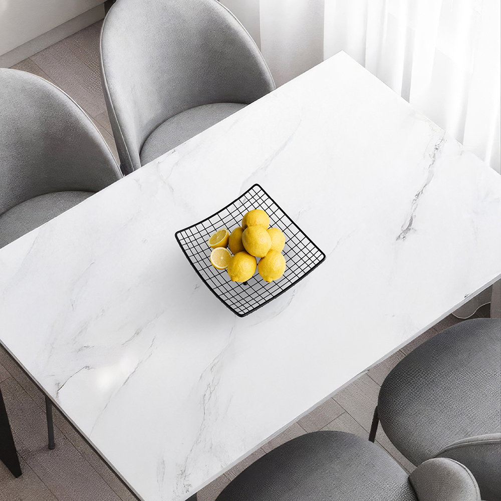 Porta frutta moderno in acciaio verniciato nero 28,5x28,5cm - immagine 7