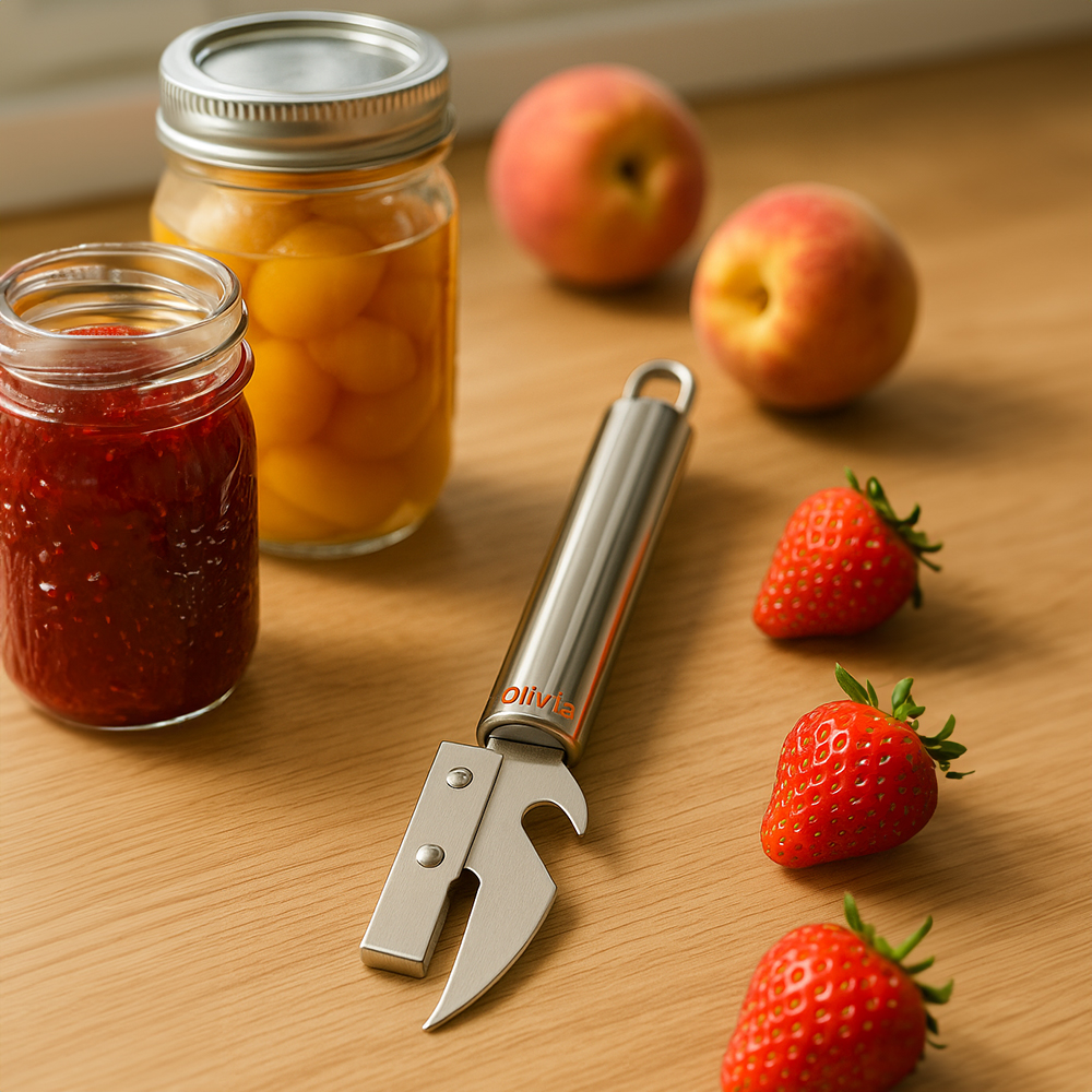 Apriscatole multifunzione in acciaio inox apriscatole e apribottiglie - immagine 3