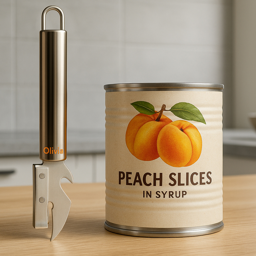 Apriscatole multifunzione in acciaio inox apriscatole e apribottiglie - immagine 2