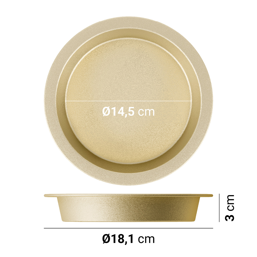 Teglia forno tonda 18x2,3cm antiaderente acciaio al carbonio - immagine 7