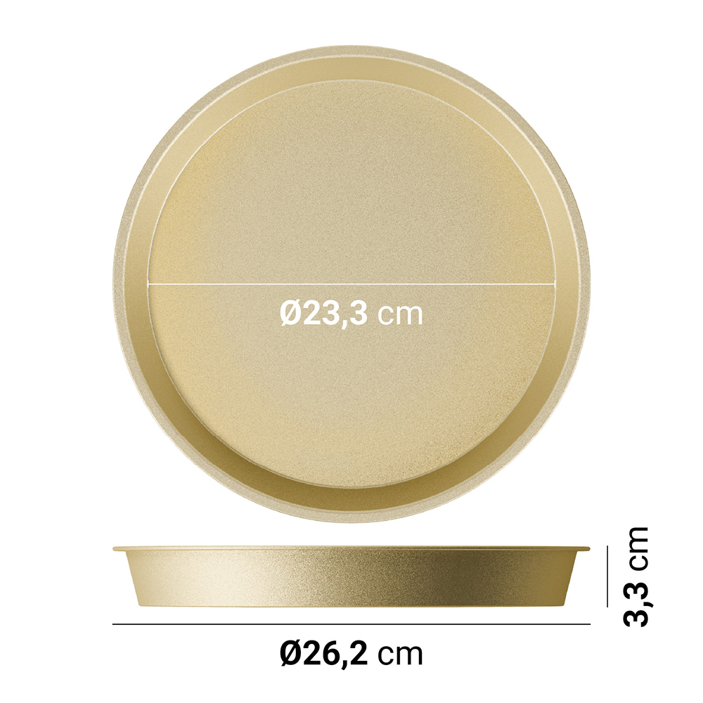 Teglia forno tonda 26x3,1cm antiaderente acciaio al carbonio - immagine 7