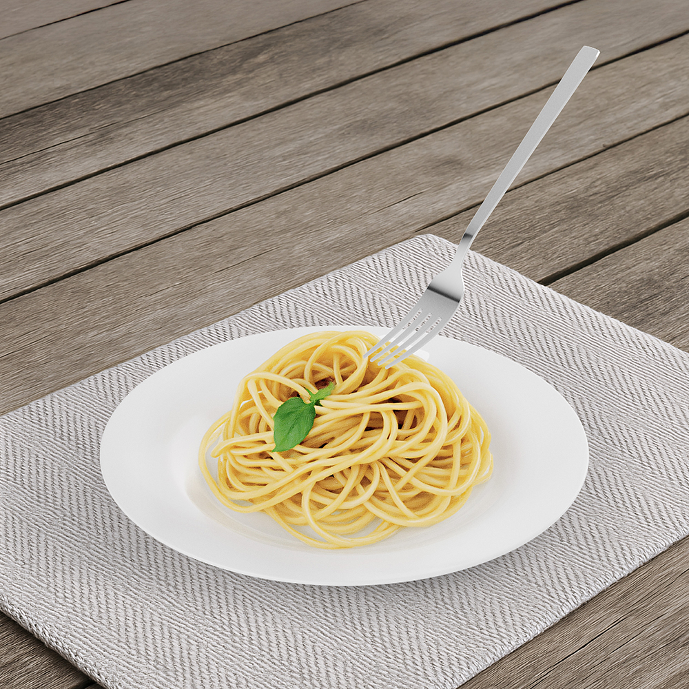 Forchette da tavola 21cm in acciaio inox 18 10 3 pezzi - immagine 2