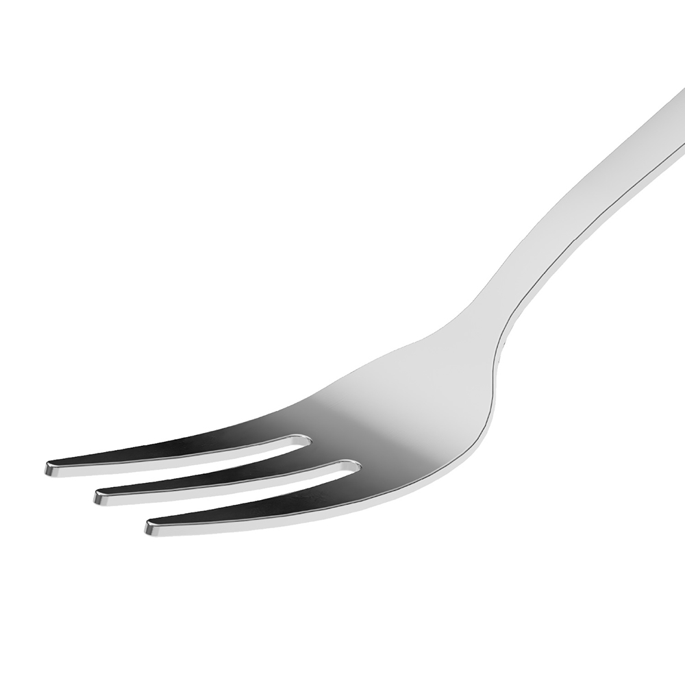 Forchette da dessert 15cm in acciaio inox 18 10 3 pezzi - immagine 2