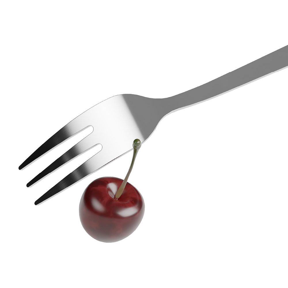 Forchette da dessert 15cm in acciaio inox 18 10 3 pezzi - immagine 5