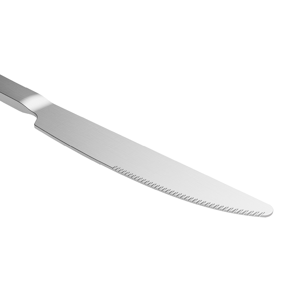 Coltelli da tavola in acciaio inox Satinato opaco 23,5cm 3 pezzi - immagine 6