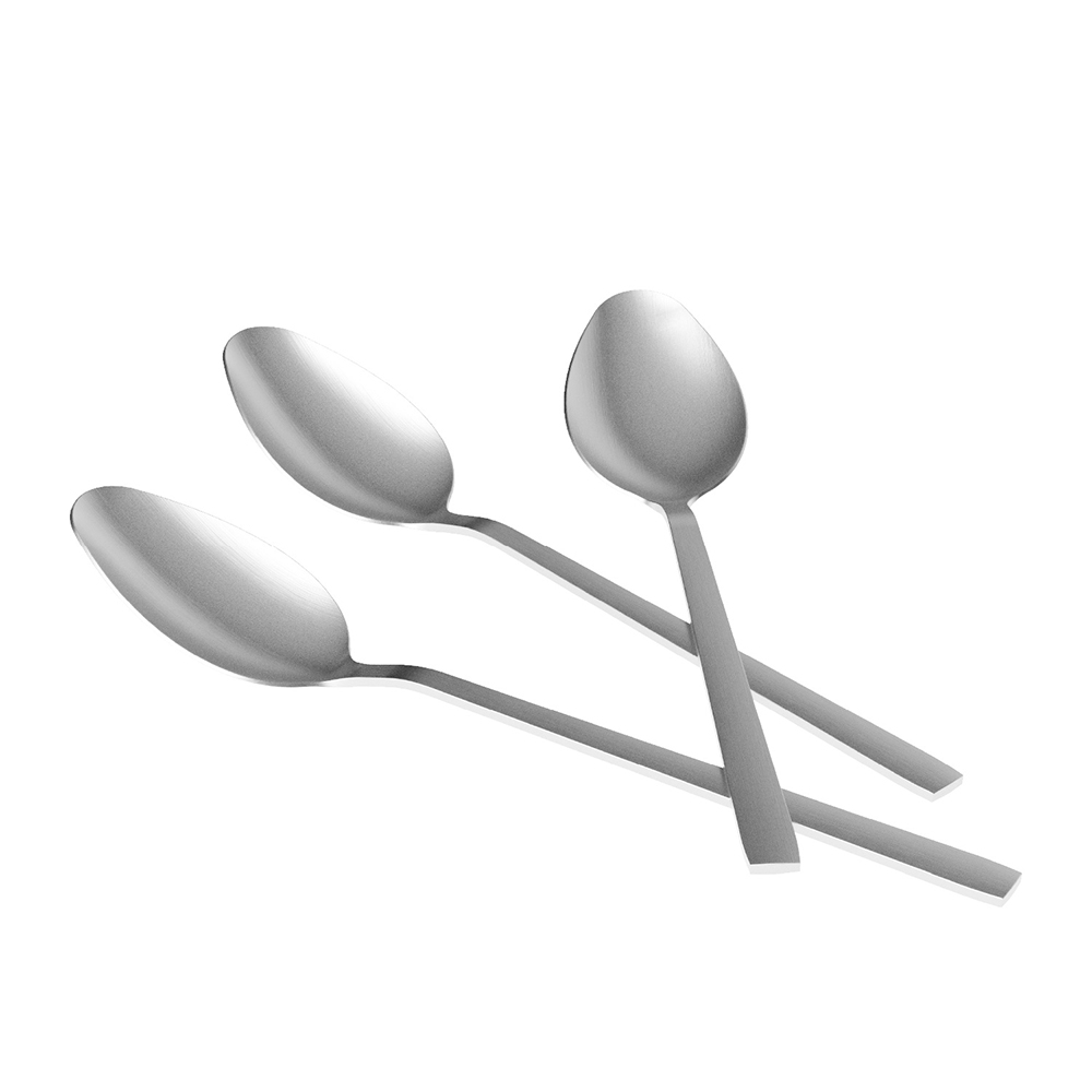 Cucchiai da Tavola 21cm in Acciaio Inox 18 10 finitura opaca 3 pezzi