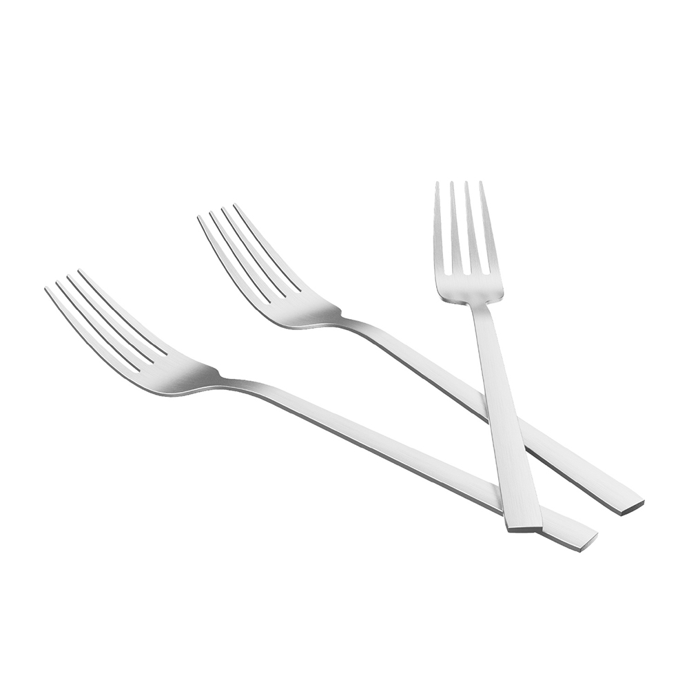 Forchette da Tavola 21 cm in Acciaio Inox 18 10 finitura opaca 3 pezzi