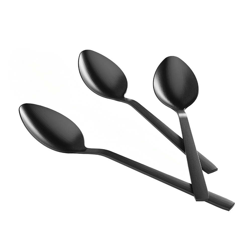 Cucchiai da Tavola 21cm in Acciaio Inox 18 10 finitura opaca 3 pezzi