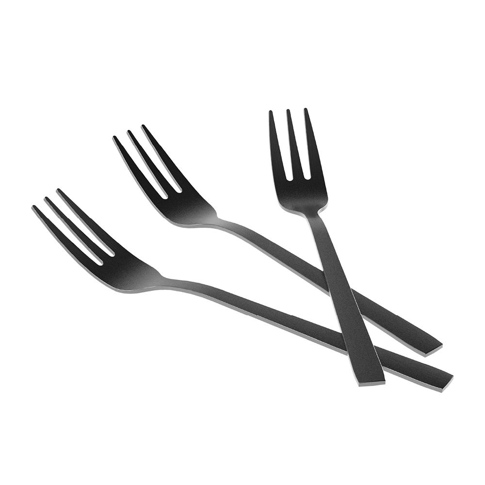 Forchette da Dessert 15cm in Acciaio Inox 18 10 Finitura opaca 3 pezzi