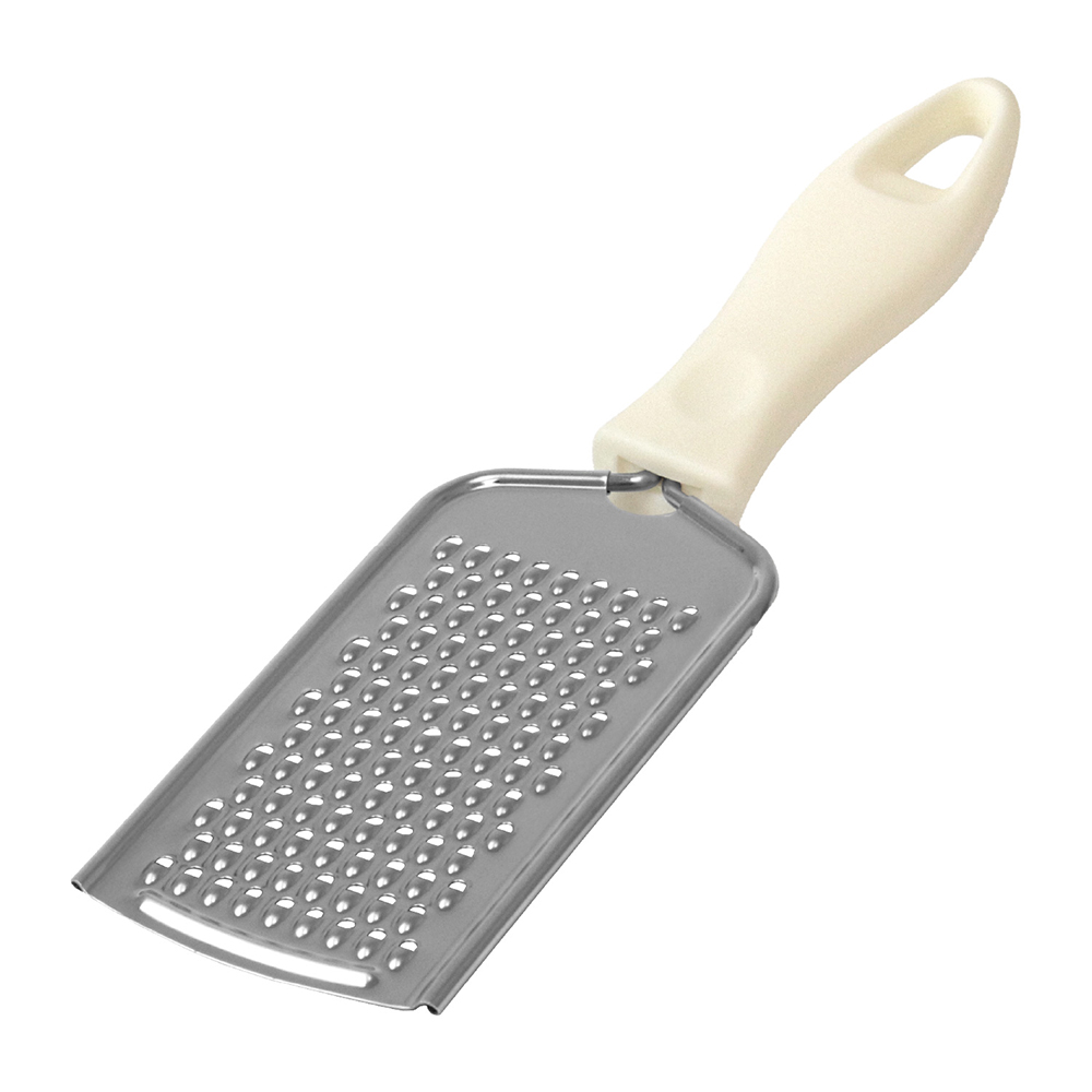 Grattugia in Acciaio Inox 26,5x6cm Foro medio color avorio
