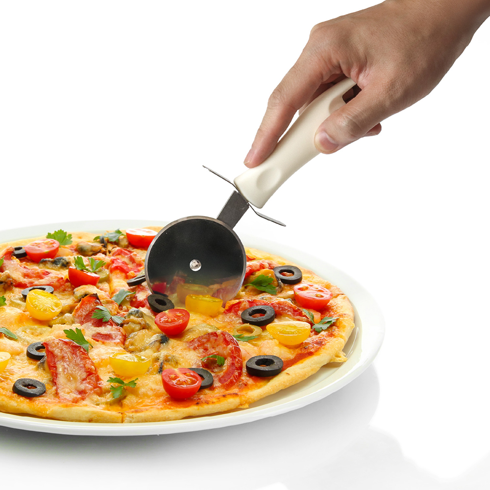 Rotella Tagliapizza professionale in acciaio inox 19,5x6,4cm - immagine 2