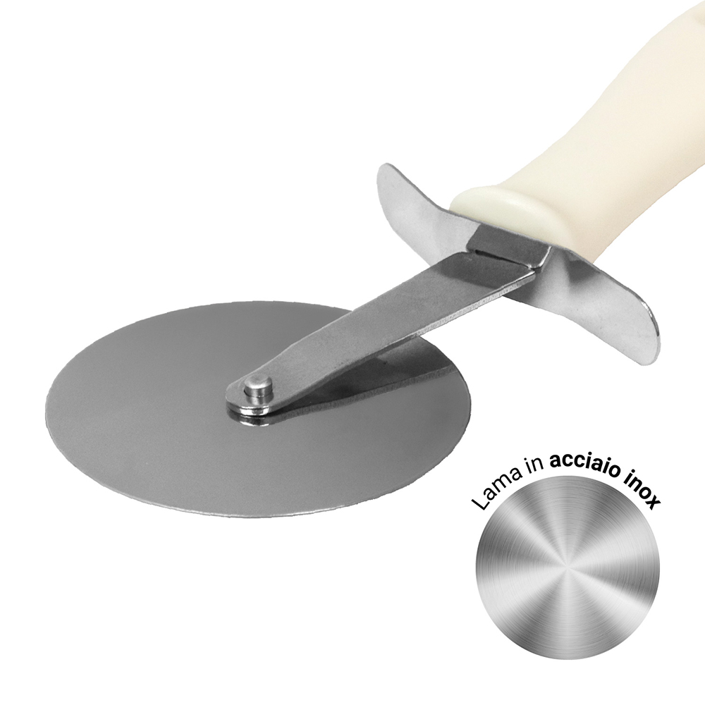 Rotella Tagliapizza professionale in acciaio inox 19,5x6,4cm - immagine 3