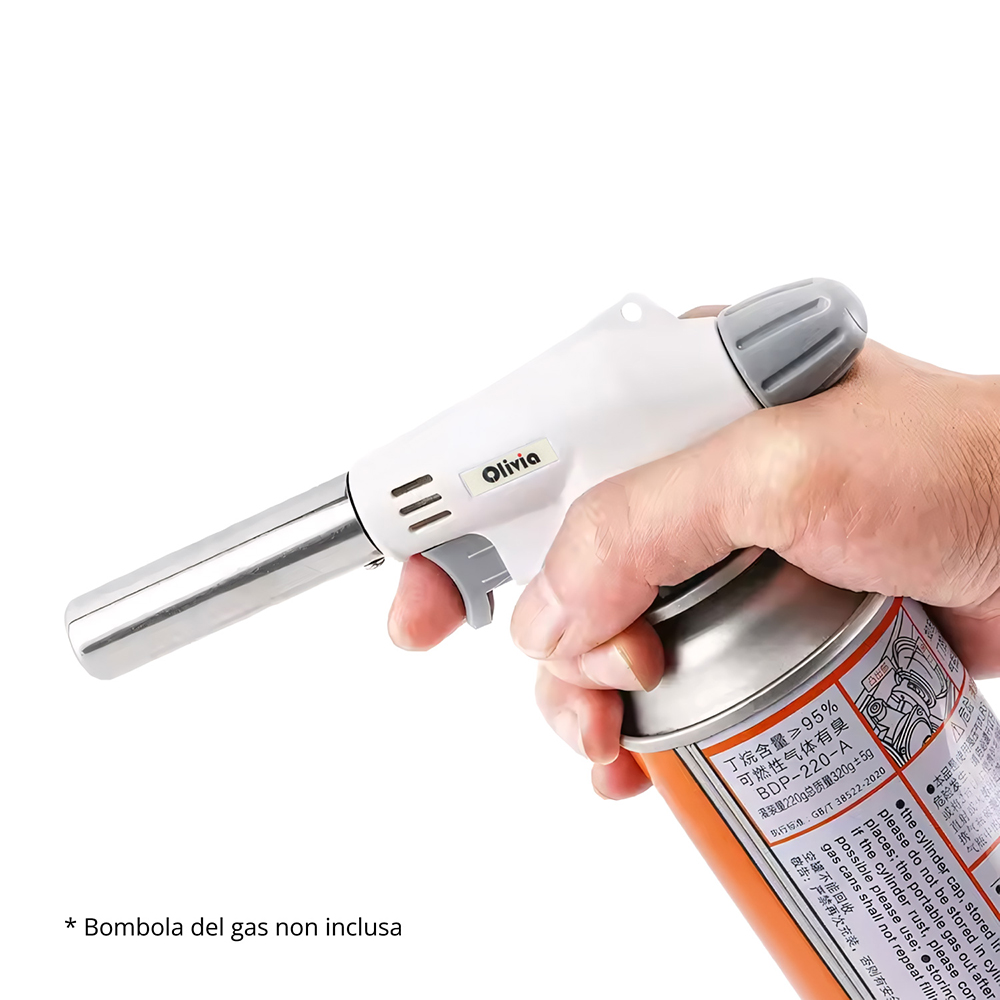 Cannello cucina torcia a gas professionale bombola non inclusa - immagine 6