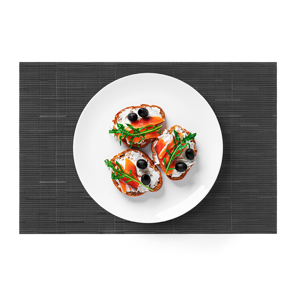 Tovagliette americane lavabili in PVC Antracite 30x45cm 6 pezzi - immagine 2